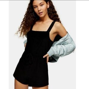 TOPSHOP Square Velour Cover-Up Romper small